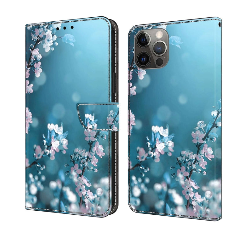 Crystal 3D Shockproof Protective Leather Phone Case, For iPhone 12 / 12 Pro