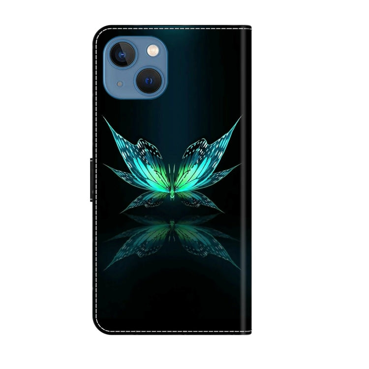 Crystal 3D Shockproof Protective Leather Phone Case, For iPhone 13 / 14