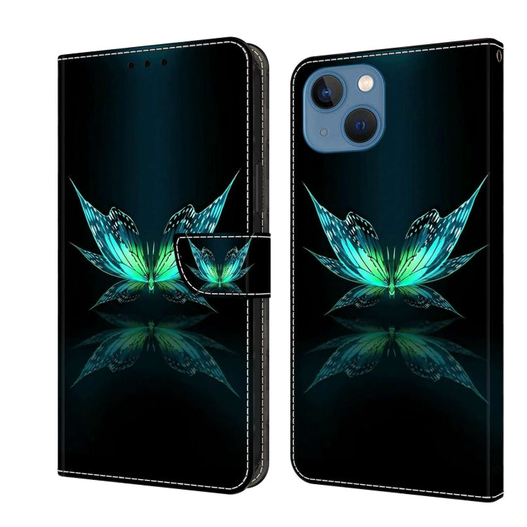 Crystal 3D Shockproof Protective Leather Phone Case, For iPhone 13 / 14