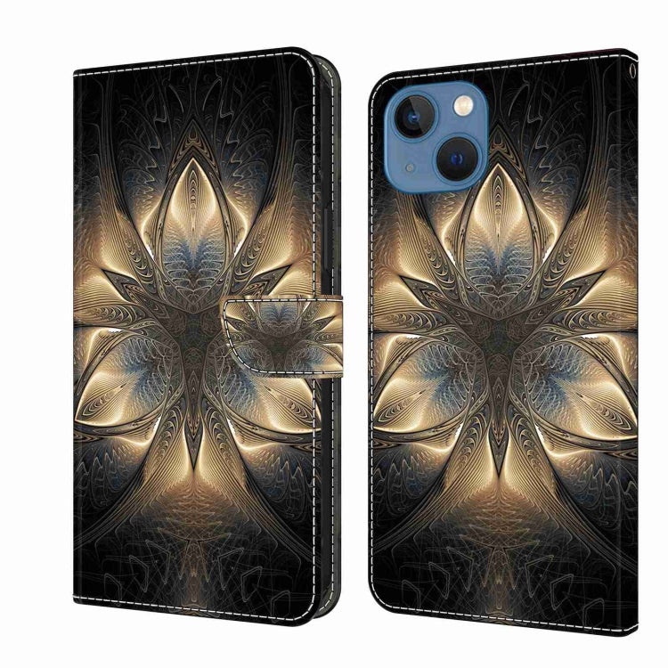 Crystal 3D Shockproof Protective Leather Phone Case, For iPhone 13 / 14