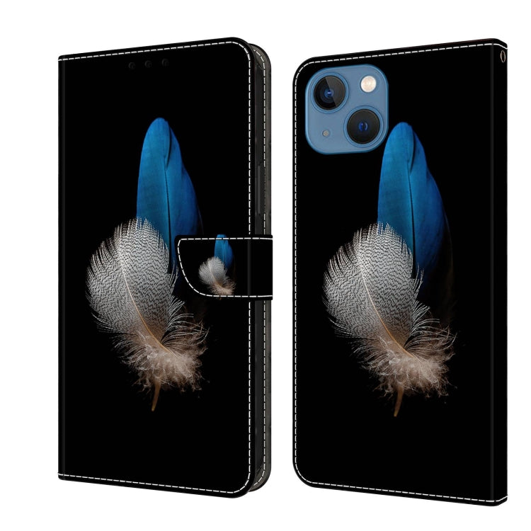 Crystal 3D Shockproof Protective Leather Phone Case, For iPhone 13 / 14
