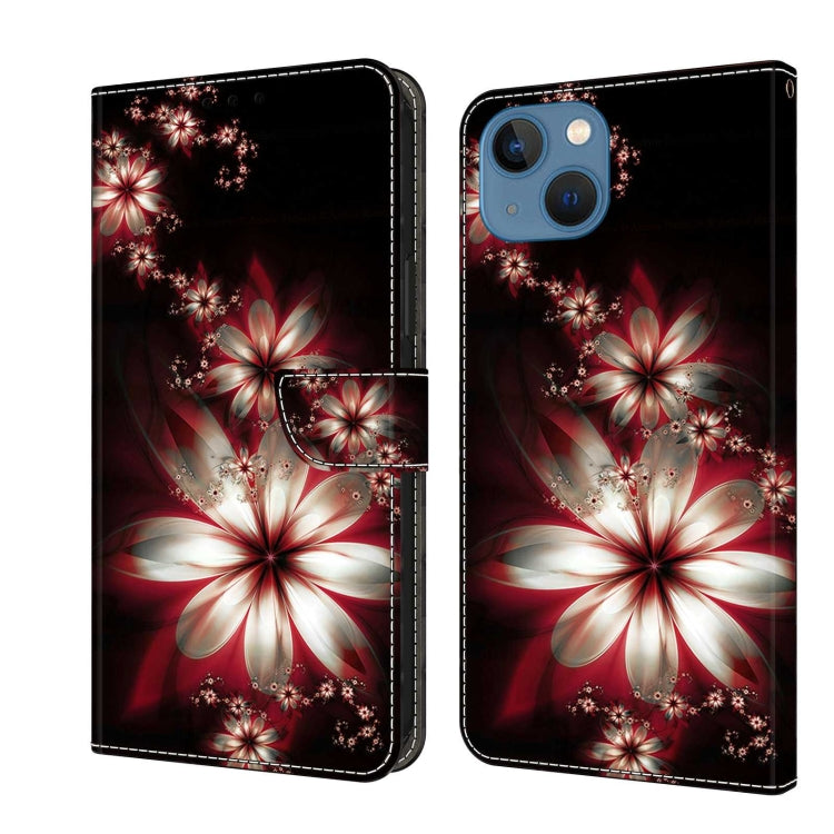 Crystal 3D Shockproof Protective Leather Phone Case, For iPhone 13 / 14
