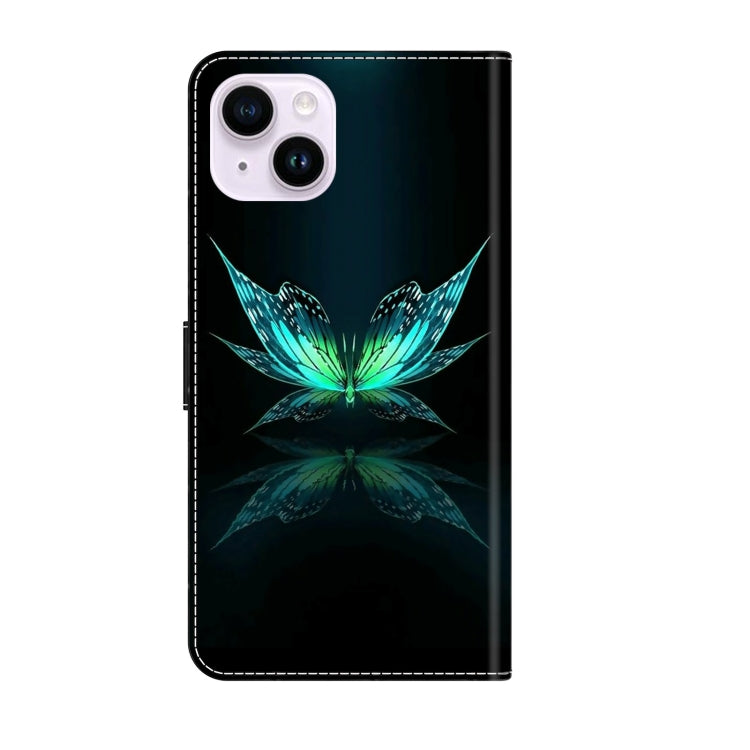 Crystal 3D Shockproof Protective Leather Phone Case, For iPhone 14 Plus
