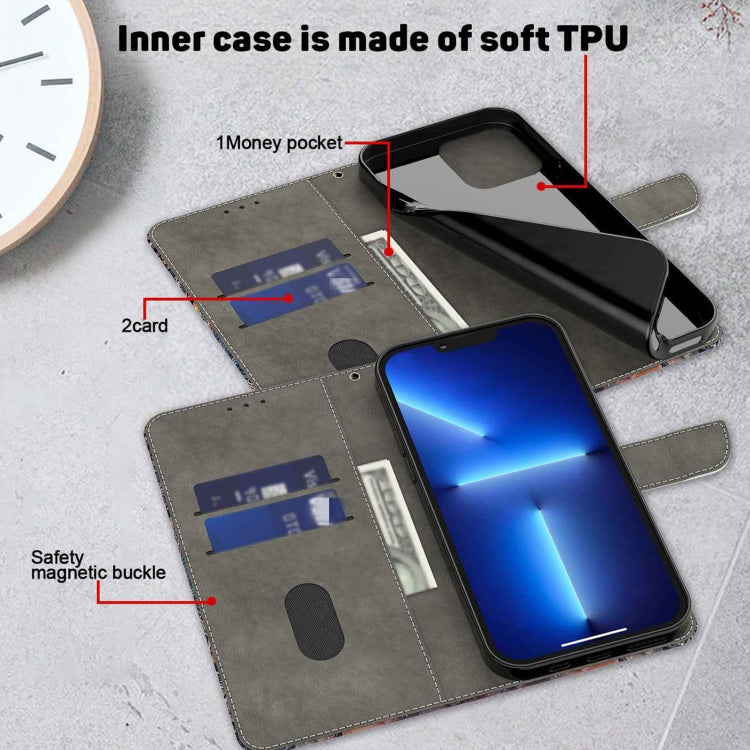 Crystal 3D Shockproof Protective Leather Phone Case, For iPhone 15 Pro Max