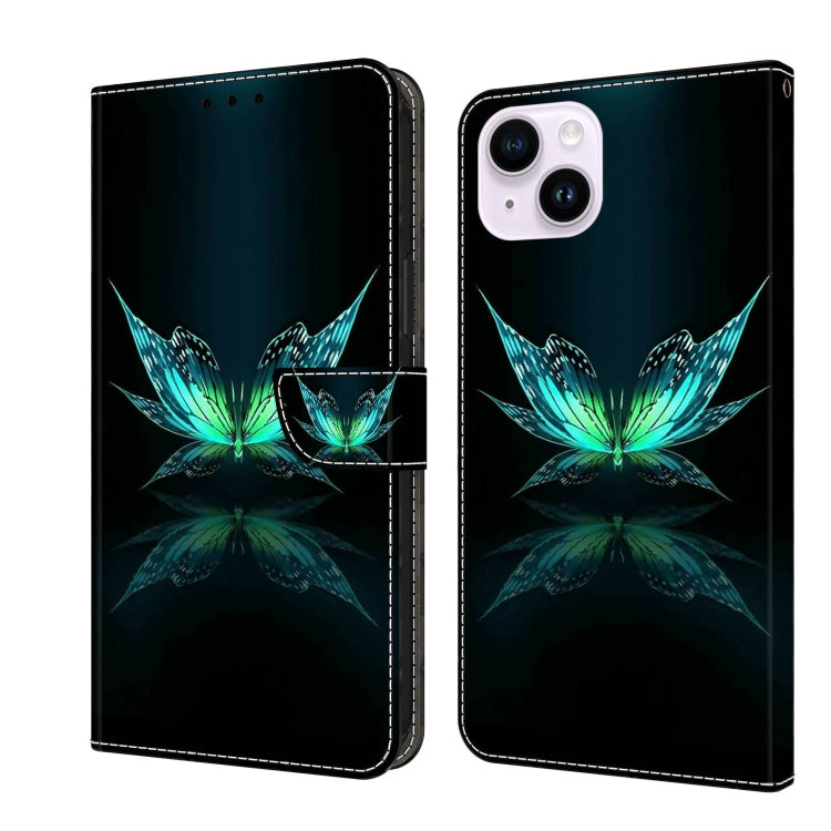 Crystal 3D Shockproof Protective Leather Phone Case, For iPhone 15 Pro Max