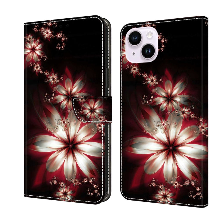 Crystal 3D Shockproof Protective Leather Phone Case, For iPhone 15 Pro Max