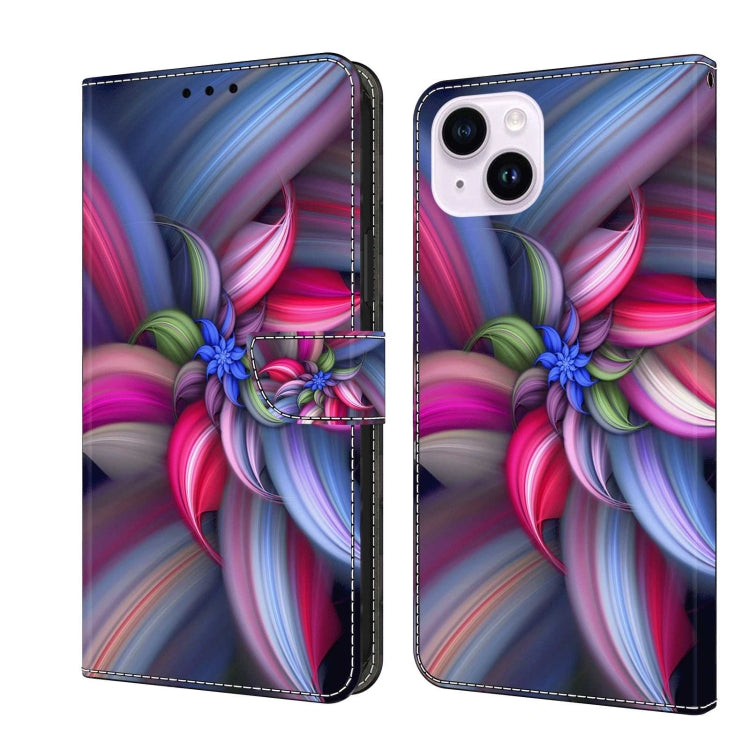 Crystal 3D Shockproof Protective Leather Phone Case, For iPhone 14 Plus