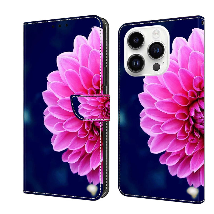 Crystal 3D Shockproof Protective Leather Phone Case, For iPhone 14 Pro