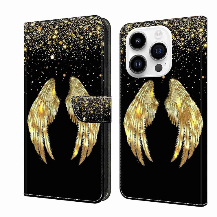 Crystal 3D Shockproof Protective Leather Phone Case, For iPhone 14 Pro