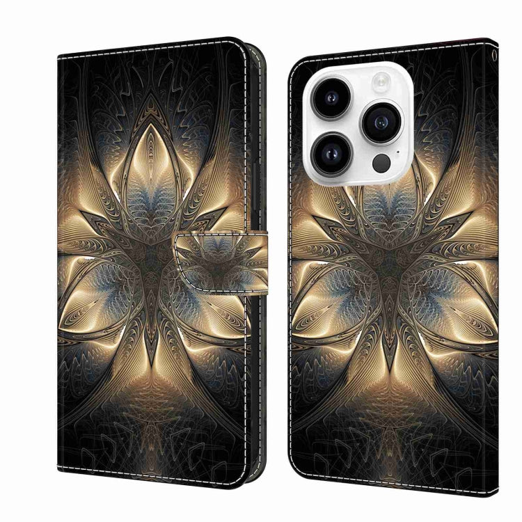 Crystal 3D Shockproof Protective Leather Phone Case, For iPhone 14 Pro