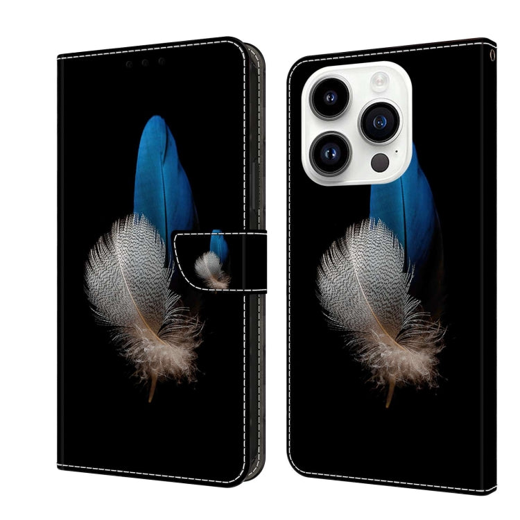 Crystal 3D Shockproof Protective Leather Phone Case, For iPhone 14 Pro