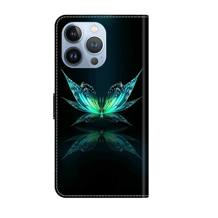 Crystal 3D Shockproof Protective Leather Phone Case, For iPhone 15