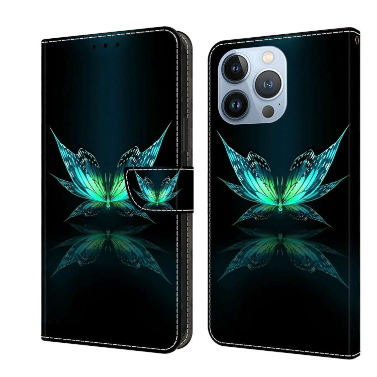 Crystal 3D Shockproof Protective Leather Phone Case, For iPhone 15