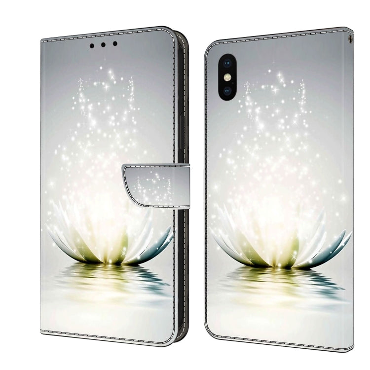 Crystal 3D Shockproof Protective Leather Phone Case, For iPhone X / XS