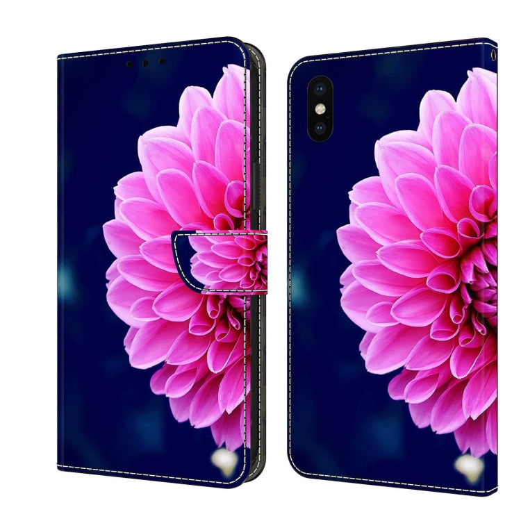 Crystal 3D Shockproof Protective Leather Phone Case, For iPhone X / XS