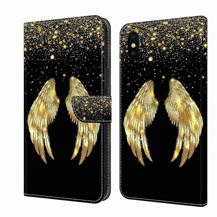 Crystal 3D Shockproof Protective Leather Phone Case, For iPhone X / XS