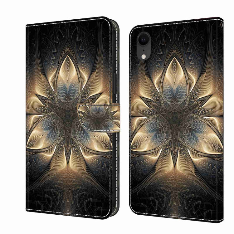 Crystal 3D Shockproof Protective Leather Phone Case, For iPhone XR