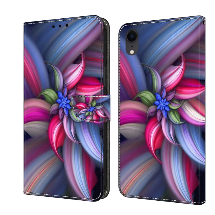 Crystal 3D Shockproof Protective Leather Phone Case, For iPhone XR