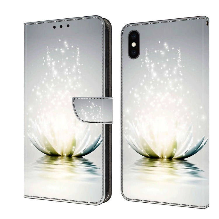 Crystal 3D Shockproof Protective Leather Phone Case, For iPhone XS Max