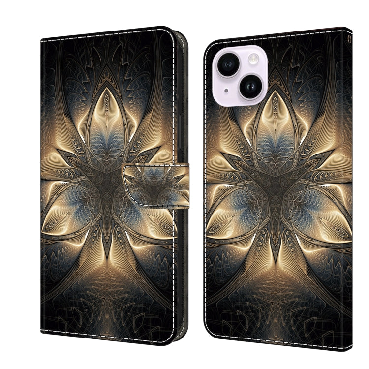 Crystal 3D Shockproof Protective Leather Phone Case, For iPhone 15 Plus