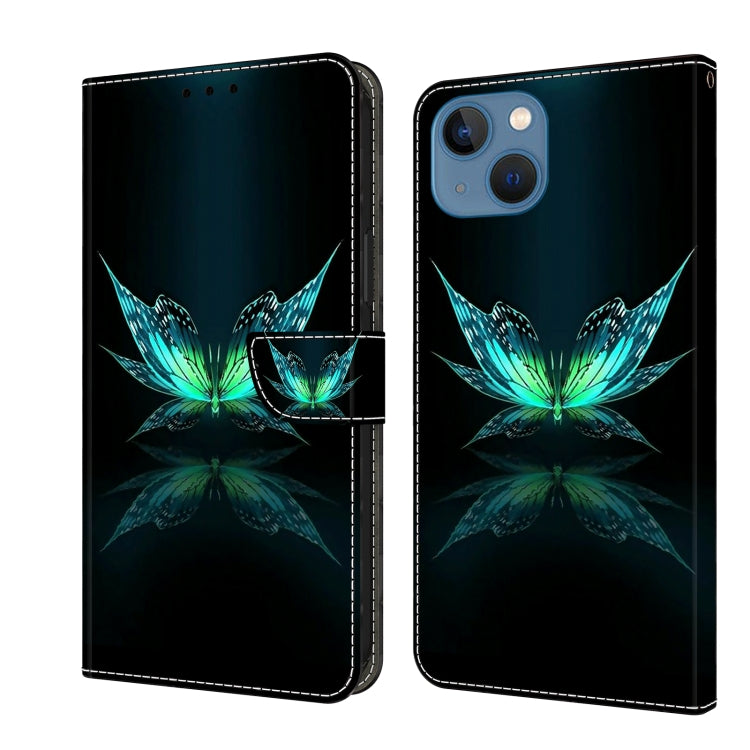 Crystal 3D Shockproof Protective Leather Phone Case, For iPhone 14 Pro Max