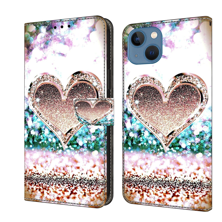 Crystal 3D Shockproof Protective Leather Phone Case, For iPhone 14 Pro Max