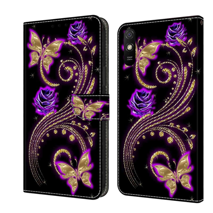 Crystal 3D Shockproof Protective Leather Phone Case