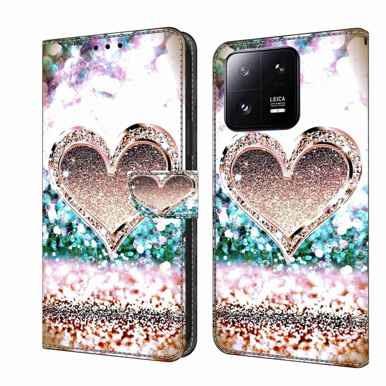 Crystal 3D Shockproof Protective Leather Phone Case