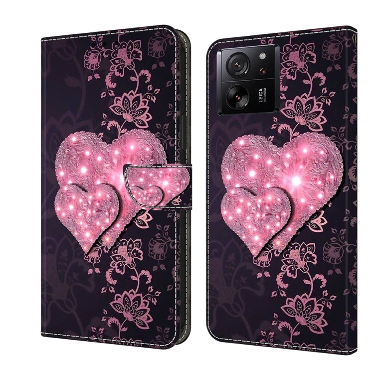 Crystal 3D Shockproof Protective Leather Phone Case