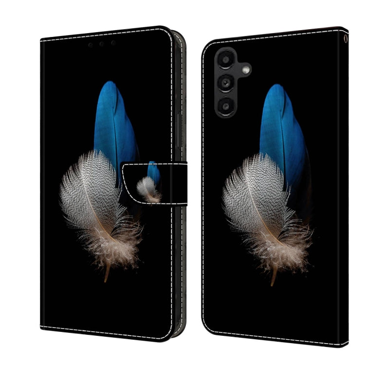 Crystal 3D Shockproof Protective Leather Phone Case, For Samsung Galaxy A14 4G / 5G