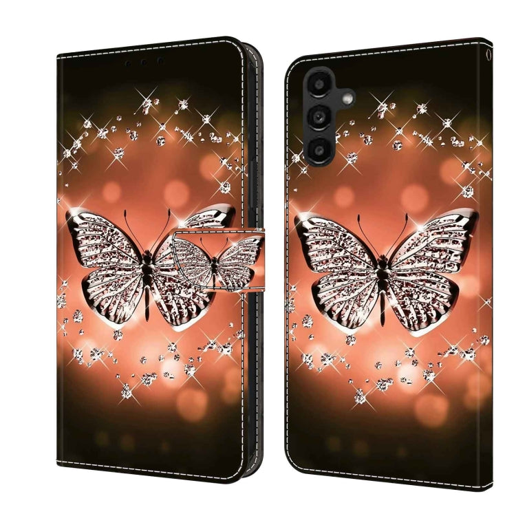 Crystal 3D Shockproof Protective Leather Phone Case, For Samsung Galaxy A14 4G / 5G