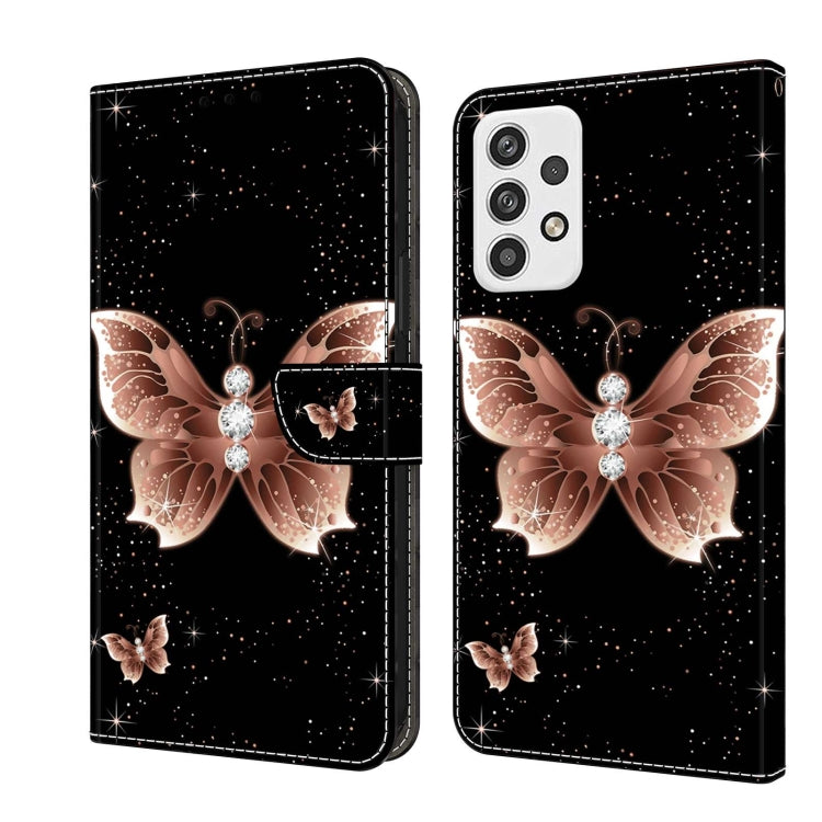 Crystal 3D Shockproof Protective Leather Phone Case, For Samsung Galaxy A23 5G