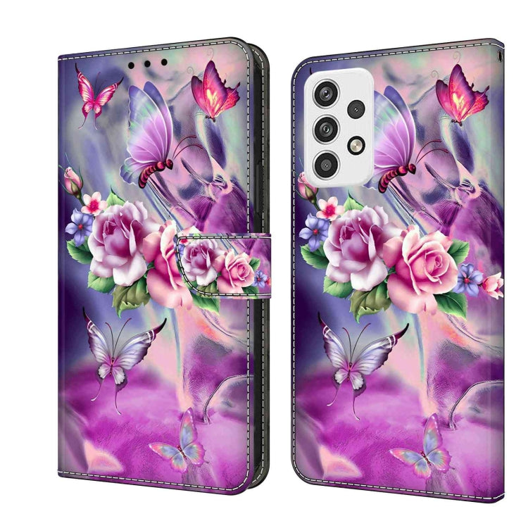 Crystal 3D Shockproof Protective Leather Phone Case, For Samsung Galaxy A23 5G