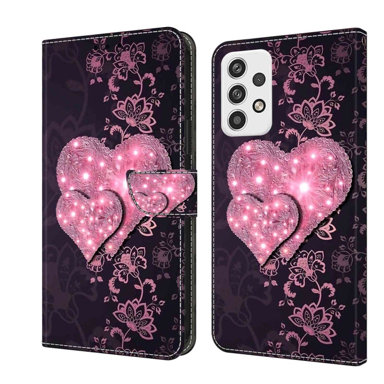 Crystal 3D Shockproof Protective Leather Phone Case, For Samsung Galaxy A23 5G