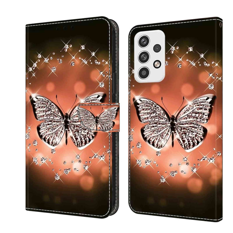 Crystal 3D Shockproof Protective Leather Phone Case, For Samsung Galaxy A23 5G