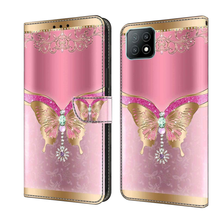 Crystal 3D Shockproof Protective Leather Phone Case, For Samsung Galaxy A53