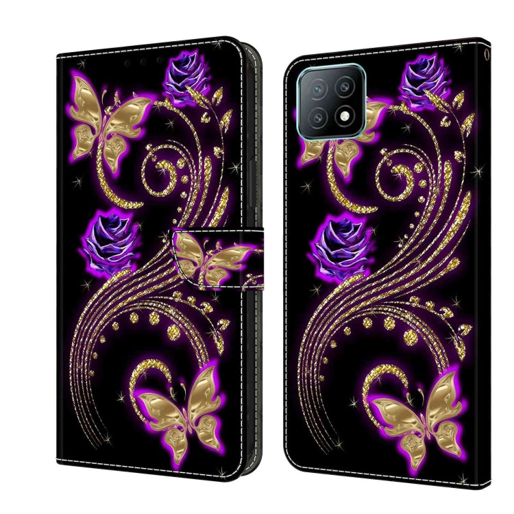 Crystal 3D Shockproof Protective Leather Phone Case, For Samsung Galaxy A53