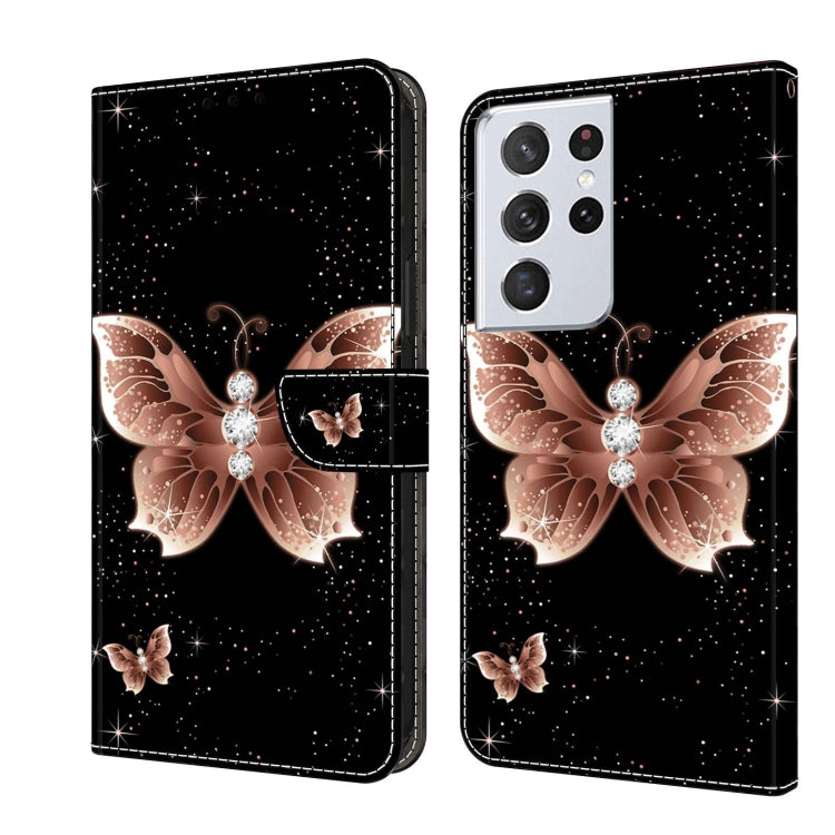 Crystal 3D Shockproof Protective Leather Phone Case