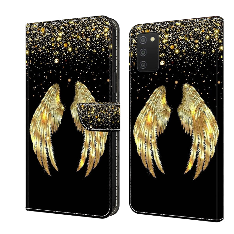 Crystal 3D Shockproof Protective Leather Phone Case, For Samsung Galaxy A03s