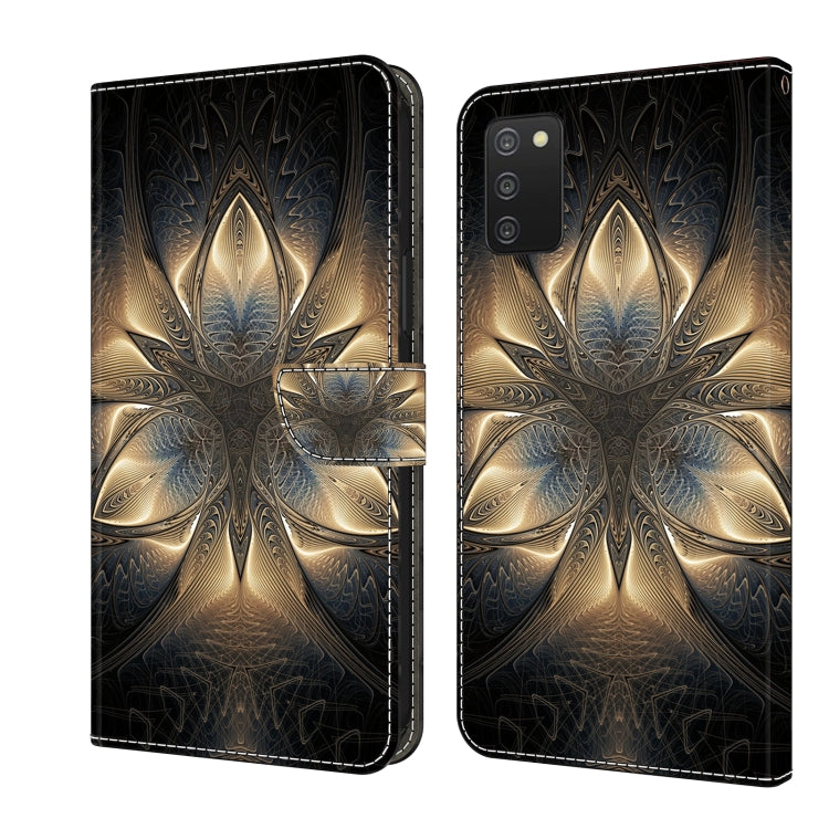 Crystal 3D Shockproof Protective Leather Phone Case, For Samsung Galaxy A03s