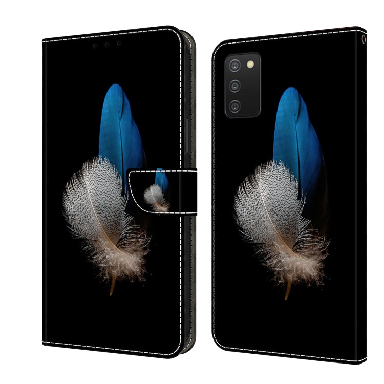Crystal 3D Shockproof Protective Leather Phone Case, For Samsung Galaxy A03s