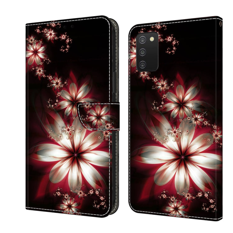 Crystal 3D Shockproof Protective Leather Phone Case, For Samsung Galaxy A03s