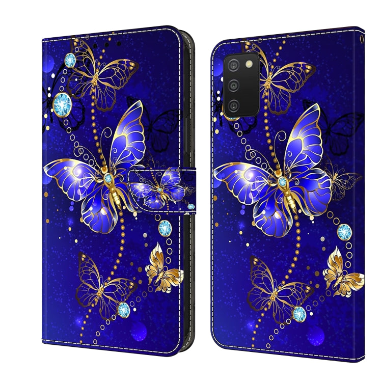 Crystal 3D Shockproof Protective Leather Phone Case, For Samsung Galaxy A03s