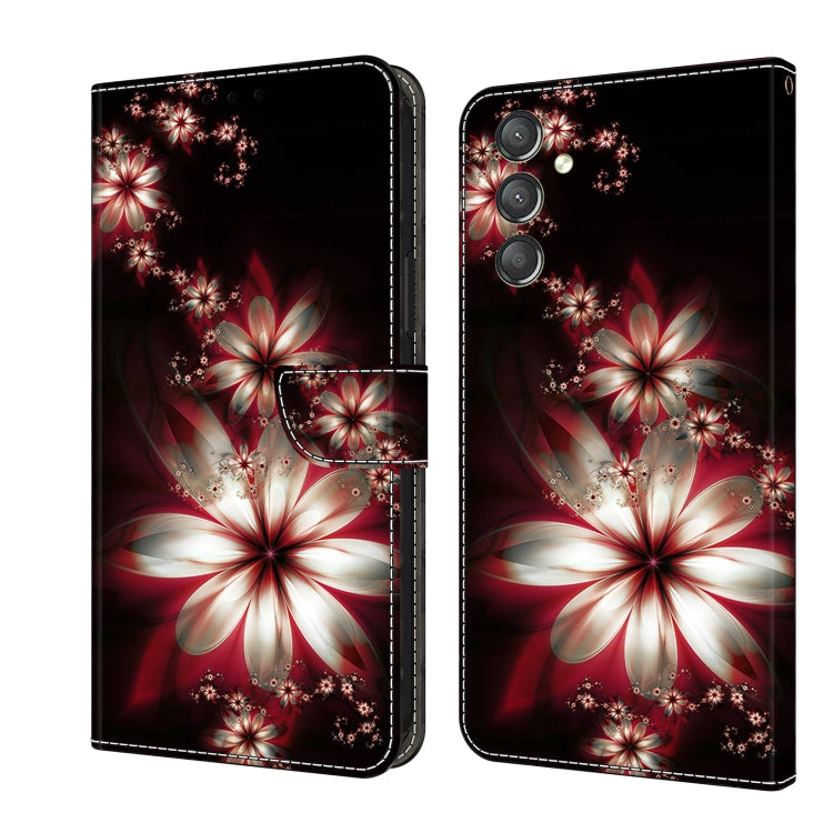 Crystal 3D Shockproof Protective Leather Phone Case, For Samsung Galaxy A24