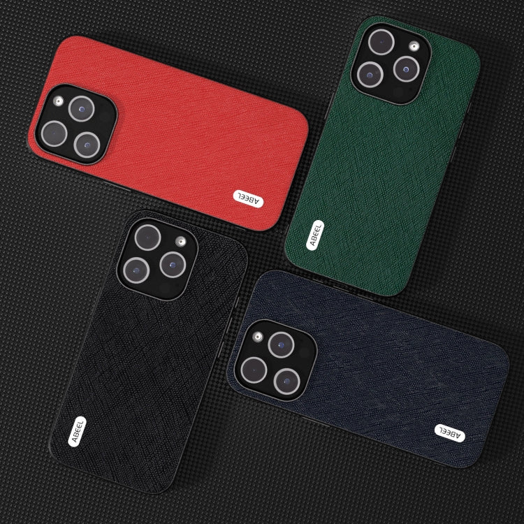 ABEEL Cross Texture Genuine Leather Phone Case, For iPhone 15 Plus, For iPhone 15, For iPhone 14 Plus, For iPhone 14, For iPhone 14 Pro, For iPhone 14 Pro Max