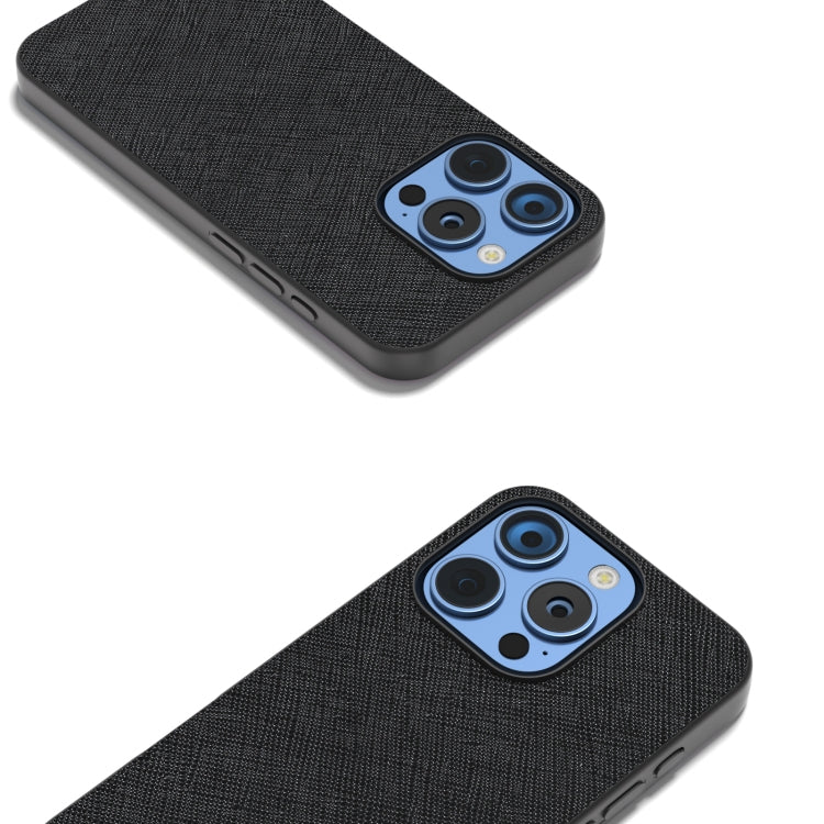ABEEL Cross Texture Genuine Leather Phone Case, For iPhone 16 Pro Max, For iPhone 16 Pro, For iPhone 16 Plus, For iPhone 16, For iPhone 15 Pro Max, For iPhone 15 Pro