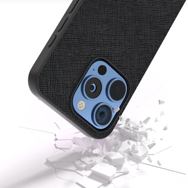 ABEEL Cross Texture Genuine Leather Phone Case, For iPhone 16 Pro Max, For iPhone 16 Pro, For iPhone 16 Plus, For iPhone 16, For iPhone 15 Pro Max, For iPhone 15 Pro