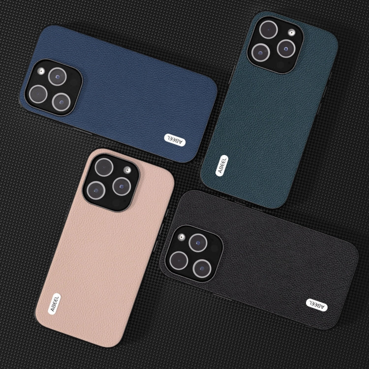 ABEEL Genuine Leather + PC Litchi Texture Phone Case, For iPhone 15 Plus, For iPhone 15, For iPhone 14 Plus, For iPhone 14, For iPhone 14 Pro, For iPhone 14 Pro Max