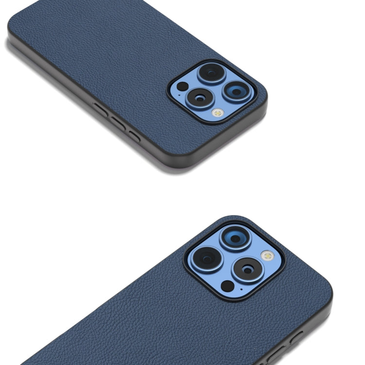 ABEEL Genuine Leather + PC Litchi Texture Phone Case, For iPhone 16 Pro Max, For iPhone 16 Pro, For iPhone 16 Plus, For iPhone 16, For iPhone 15 Pro Max, For iPhone 15 Pro