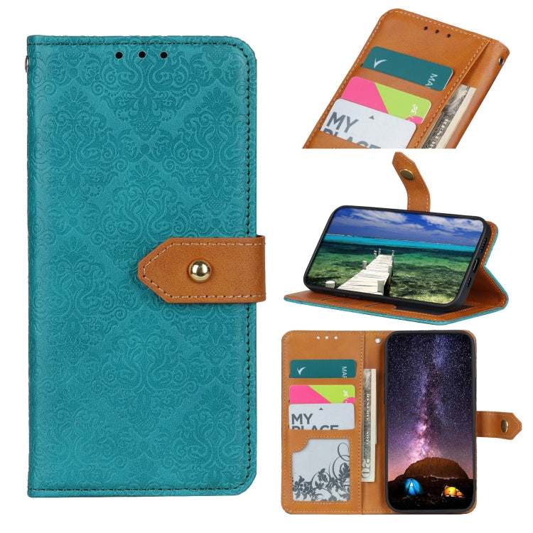 European Floral Embossed Leather Phone Case, For iPhone 16 Pro Max, For iPhone 16 Pro, For iPhone 16 Plus, For iPhone 16, iPhone 16e, For iPhone 15 Pro Max, For iPhone 15 Pro, For iPhone 15 Plus
